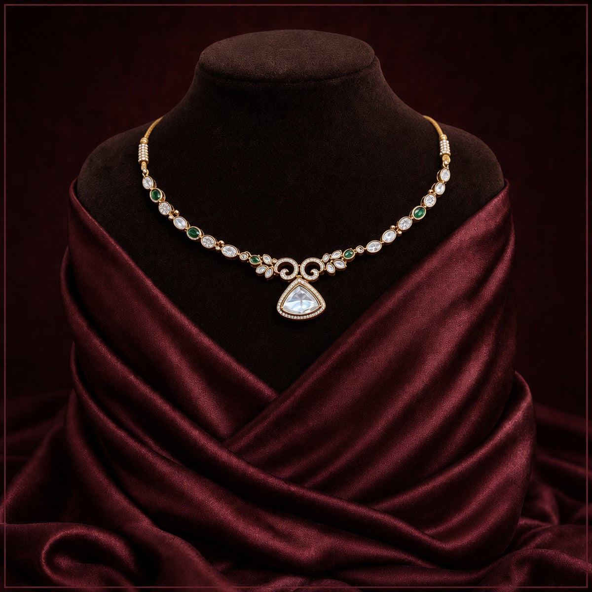 KA012_Noor_Heritage_Gold-Toned_Polki_Necklace_Set_2