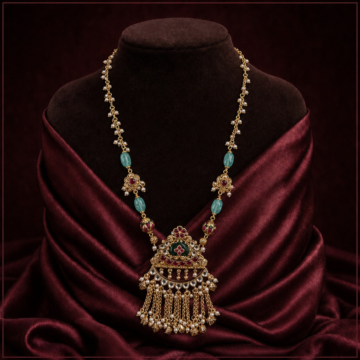KA015_Gulnaar_Chandrika_Heritage_Gold-Toned_Necklace_Set_2