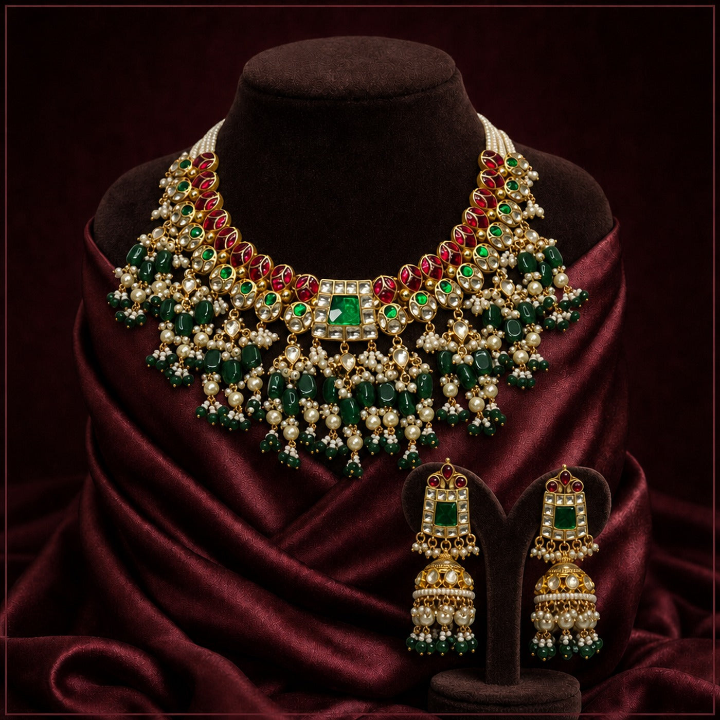 KA010_Rajsi_Panna_Gulnaar_Gold-Toned_Kundan_Necklace_Set_1